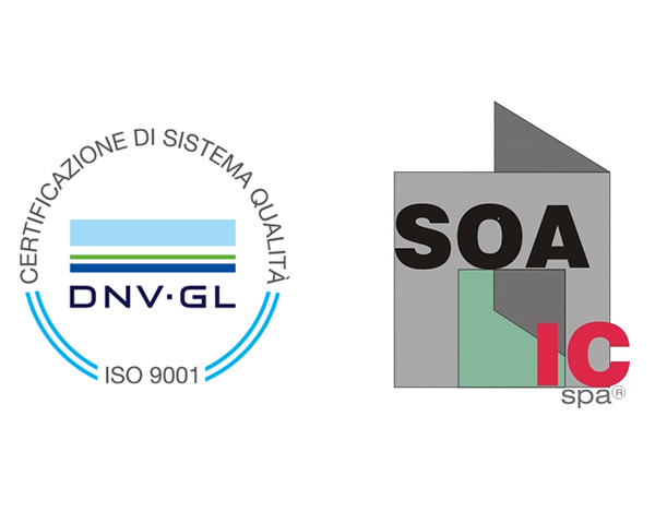Soa IC logo<br />
DNV Iso 9001 